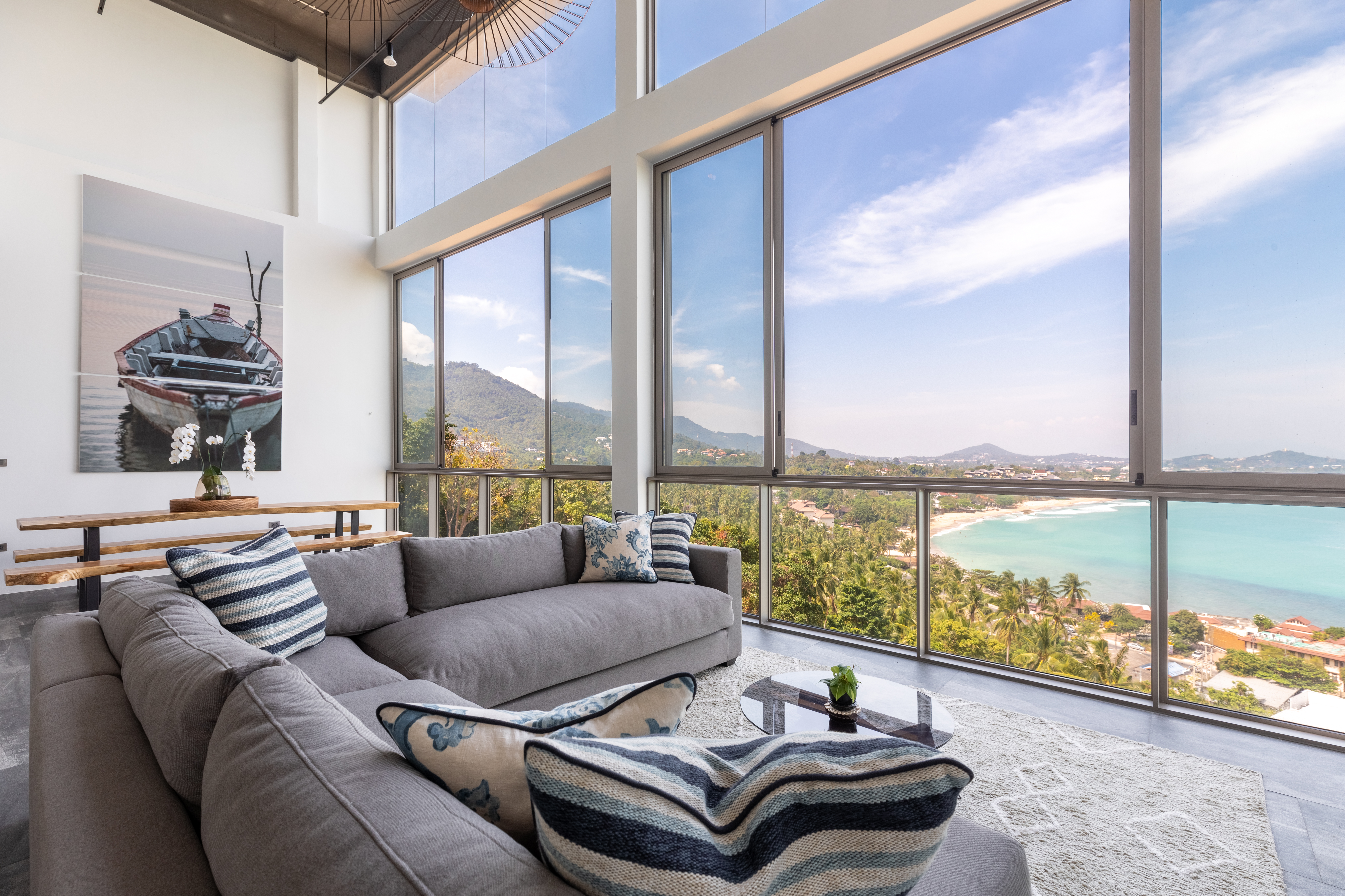 Living spaces at Villa Anushka